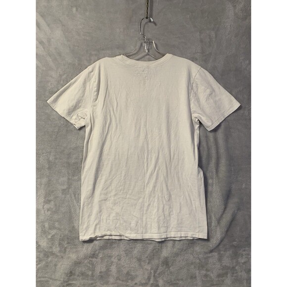 Nike Air Jordan T-shirt Medium White Multi-Colored Flight Club Runs Small Flaws - Picture 3 of 11